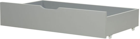 Beliani Bettkasten aus Holz Gray