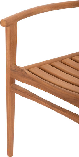 Scaun De Exterior Din Lemn Moosen Natural 2 Bucăți 59x60x78 Cm