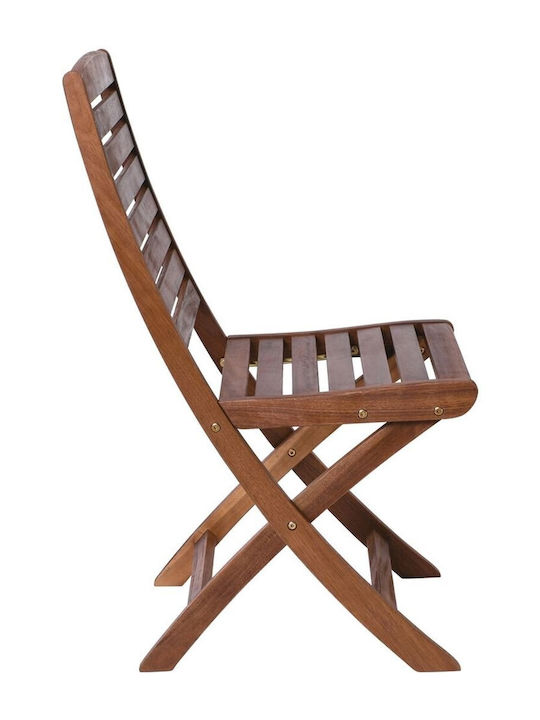 Outdoor-Stuhl Hölzernes Spot Acacia 43x54x90εκ.