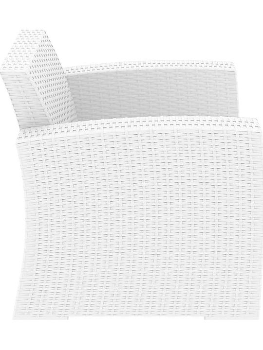 Outdoor-Sessel Rattan Monaco 831 White 82x79x79εκ.