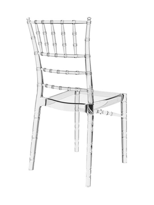 Καρέκλα Catering Πολυπροπυλενίου Chiaviari Clear 4τμχ 45x51x91εκ.
