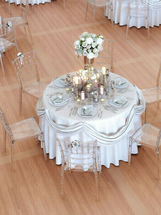 Καρέκλα Catering Πολυπροπυλενίου Chiaviari Clear 4τμχ 45x51x91εκ.