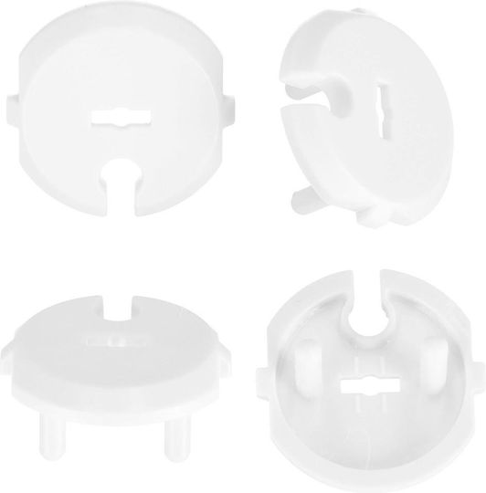 Capac de protecție pentru priză Montaj simplu din Plastic în Culoare Alb 12buc