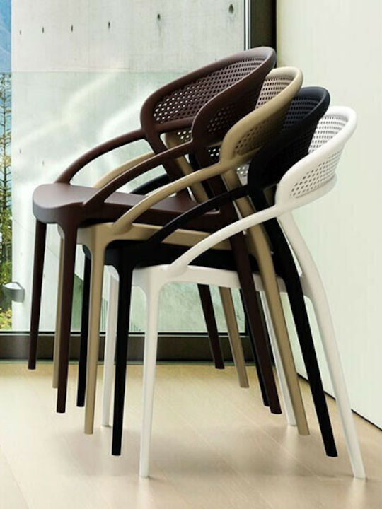 Outdoor-Stuhl Polypropylen Sunset Black 54x56x82εκ.