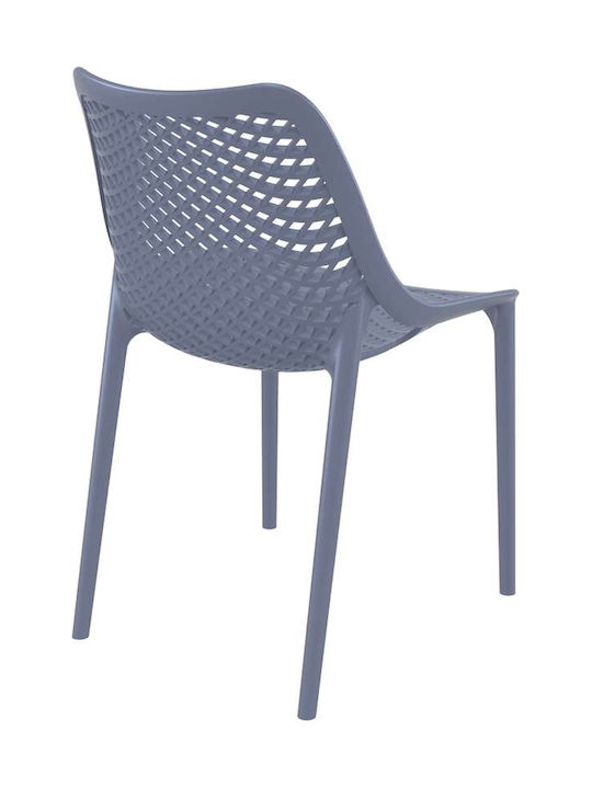 Outdoor Chair Polypropylene Air Dark Grey 4pcs 50x60x82cm