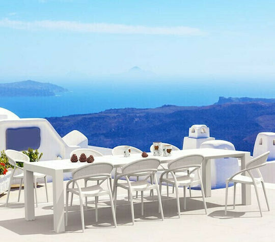 Outdoor-Stuhl Polypropylen Sunset White 54x56x82εκ.