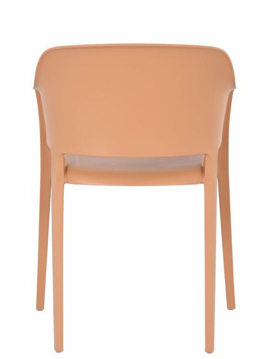 Outdoor Chair Polypropylene Arco Caramel 4 Pieces 55.5x54.5x55.5cm
