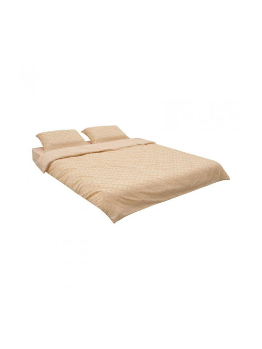 Heinner Σετ Σεντόνια Διπλά 200x220εκ. Εκρού (4τμχ)