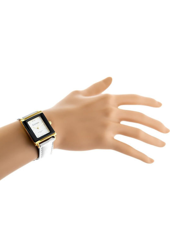 Extreim Women's Watch with Black Leather Strap