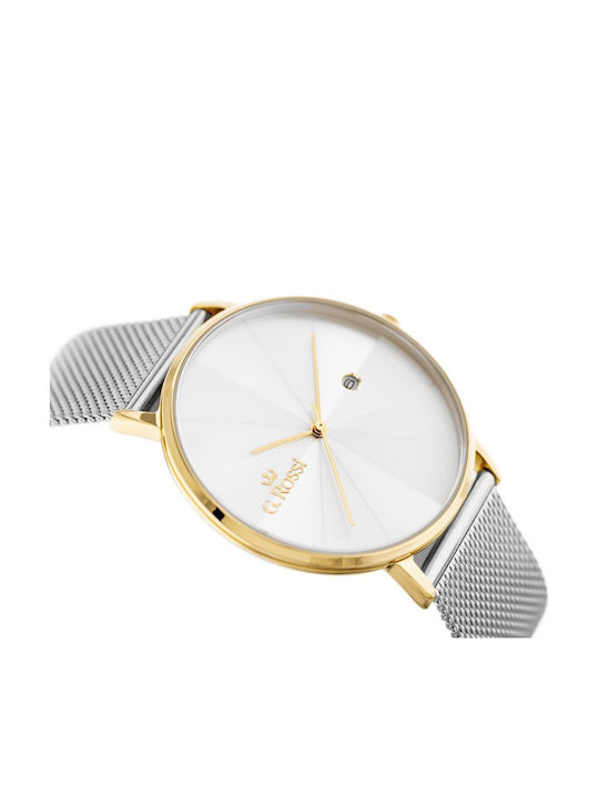 G.Rossi Women's Watch with Silver Metal Bracelet