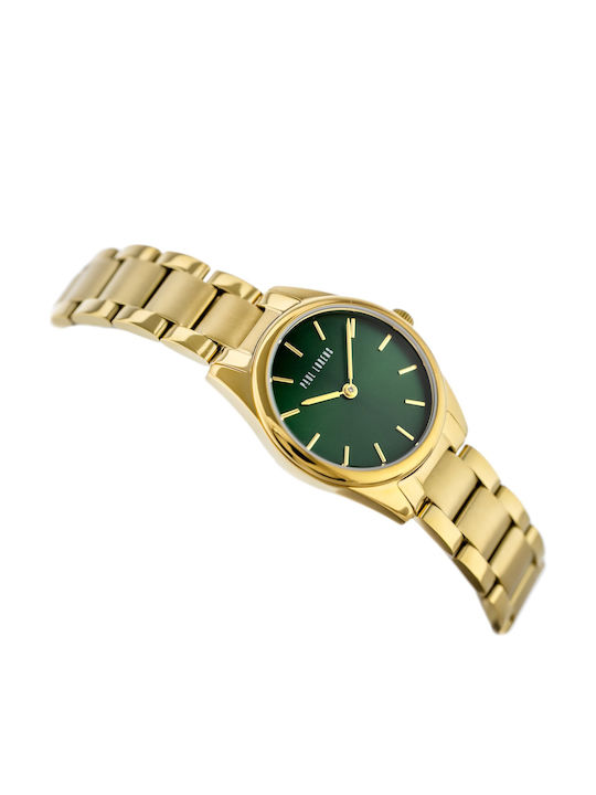 Paul Lorens Damen Uhr mit Grün Metallarmband