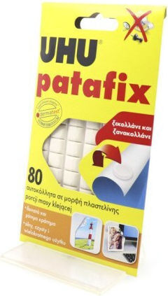 UHU Superglue Sticker Adhesive for Paper 80pcs x (1 Package) White