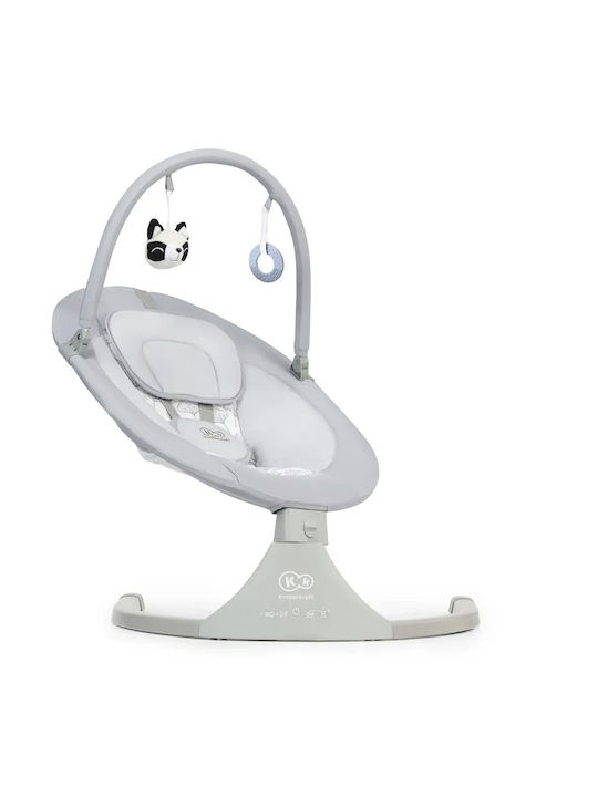 Kinderkraft Electric Relax pentru Bebeluși Leagăn Luli 2 cu Muzică Gri pentru Copil până la 4.2kg