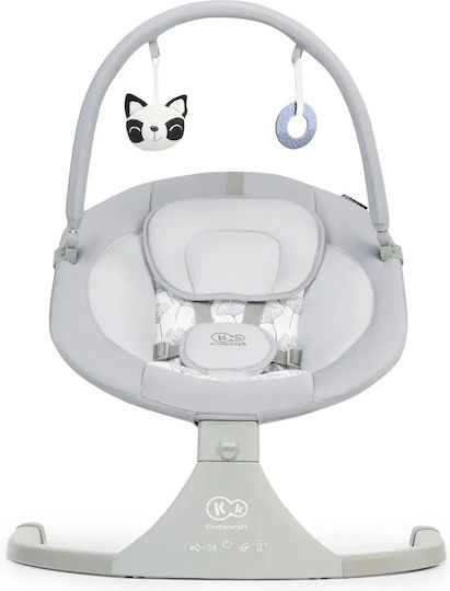 Kinderkraft Electric Baby Relax Swing Luli 2 with Music Gray for Child up to 4.2kg