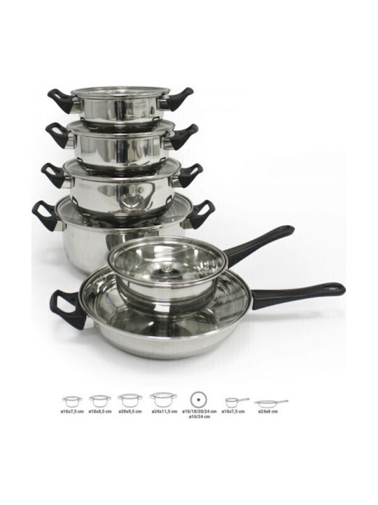 Quttin Set de oale din oțel inoxidabil 6buc