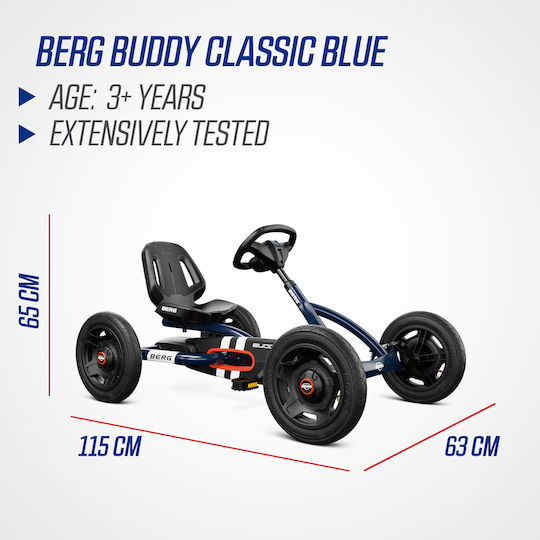 Go Kart Cu Un Loc Cu Pedală Negru