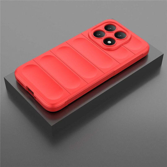 Techsuit Magic Umschlag Rückseite Silikon Rot (Xiaomi 15T)