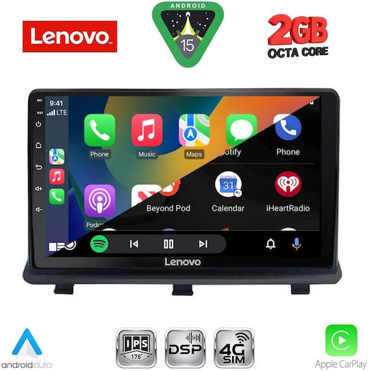 Lenovo Sistem Audio Auto pentru Opel Antara 2006-2016 (Bluetooth/USB/WiFi/GPS/Apple-Carplay/Android-Auto) cu Ecran Tactil 9"