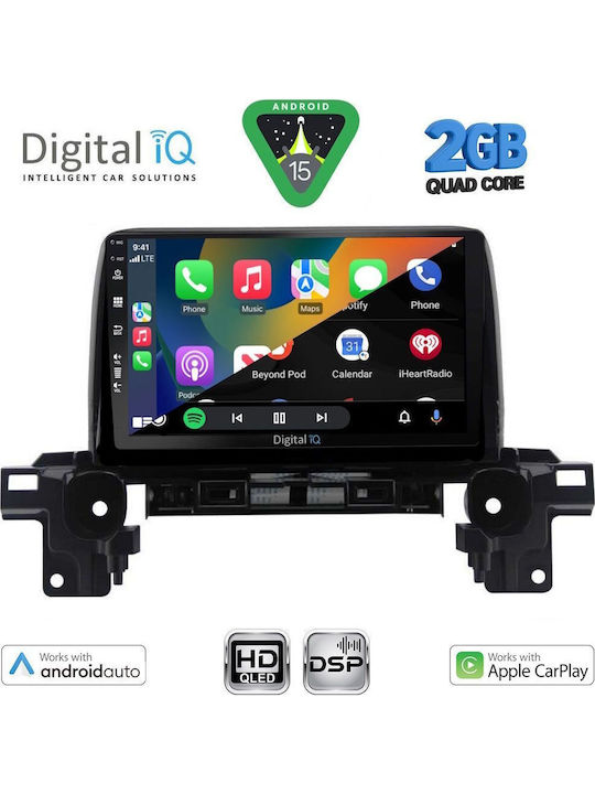 Digital IQ Car Audio System for Mazda CX-5 2017 (Bluetooth/USB/WiFi/GPS/Apple-Carplay/Android-Auto) with Touch Screen 9"