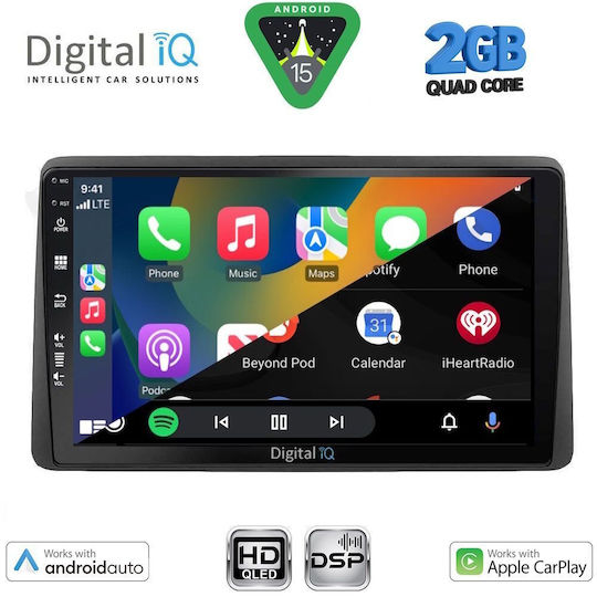 Digital IQ Ηχοσύστημα Αυτοκινήτου για Nissan Juke 2021 (Bluetooth/USB/WiFi/GPS/Apple-Carplay/Android-Auto) με Οθόνη Αφής 10"