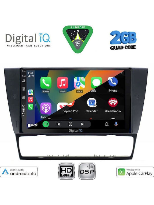 Digital IQ Ηχοσύστημα Αυτοκινήτου για BMW E90 / E91 / E92 2005-2012 (Bluetooth/USB/WiFi/GPS/Apple-Carplay/Android-Auto) με Οθόνη Αφής 9"