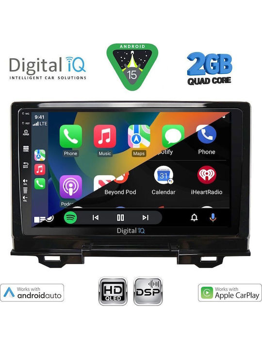 Digital IQ Автомобилна Аудио Система (Блутут/USB/WiFi/GPS/Apple-Carplay/Android-Auto) с Тъчскрийн 9"