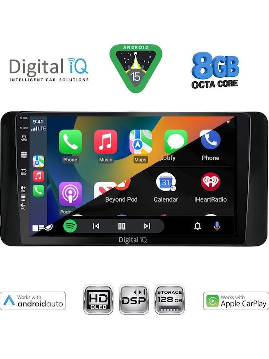 Digital IQ Car Audio System for Skoda Kamiq 2018 (Bluetooth/USB/WiFi/GPS/Apple-Carplay/Android-Auto) with Touch Screen 10"