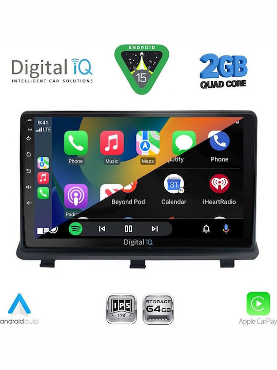 Digital IQ Car Audio System for Opel Antara 2006-2016 (Bluetooth/USB/WiFi/GPS/Apple-Carplay/Android-Auto) with Touch Screen 9"