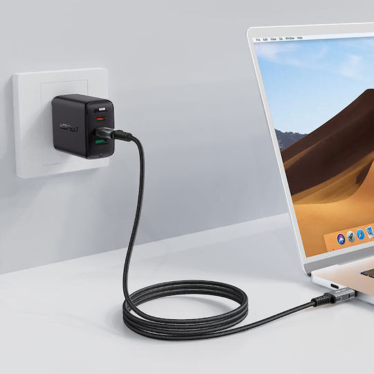Acefast USB 4 Video Kabel USB-C Männlich - USB-C Schwarzes 1,2m C1-09