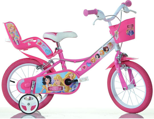 Dino Bikes Cartoon 16" Παιδικό Ποδήλατo Πόλης Ροζ