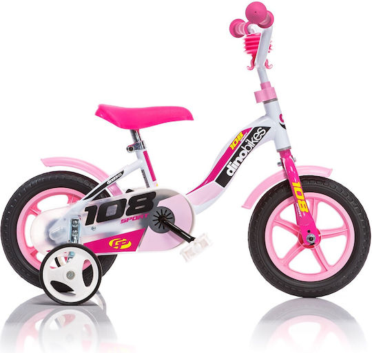 Dino Bikes 108 10" Kinder Fahrrad BMX Bremszange Rosa