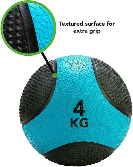 Tunturi Ball Medicine 23cm , 4kg in Black Color
