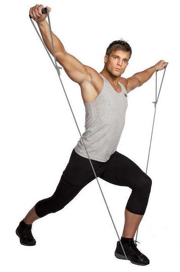 Body Sculpture Ελαστικός Ιμάντας Γυμναστικής Μέτριος Γκρι 2.75m