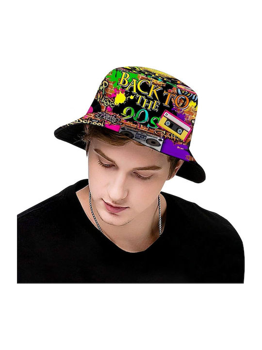 Ghetto Υφασμάτινo Καπέλο Bucket Πολύχρωμο Ghetto Υφασμάτινo Καπέλο Bucket Πολύχρωμο