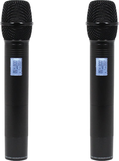 W-Audio RM 30T Twin UHF Handheld Radio (863.1Mhz/864.8Mhz) Set Wireless Microphone Handmade for Vocals