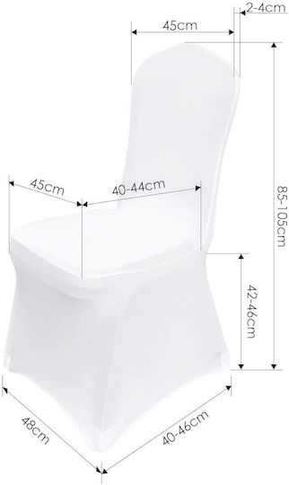 Husă Elastică Scaun Alb 1buc
