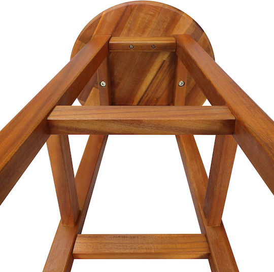 Stool for Bar Outdoor Brown 34x34x76cm