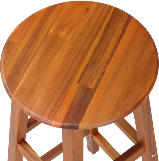 Stool for Bar Outdoor Brown 34x34x76cm
