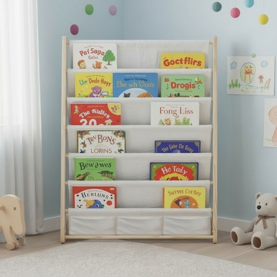 Bücherregal Boden Weiß 79x62.5x30cm