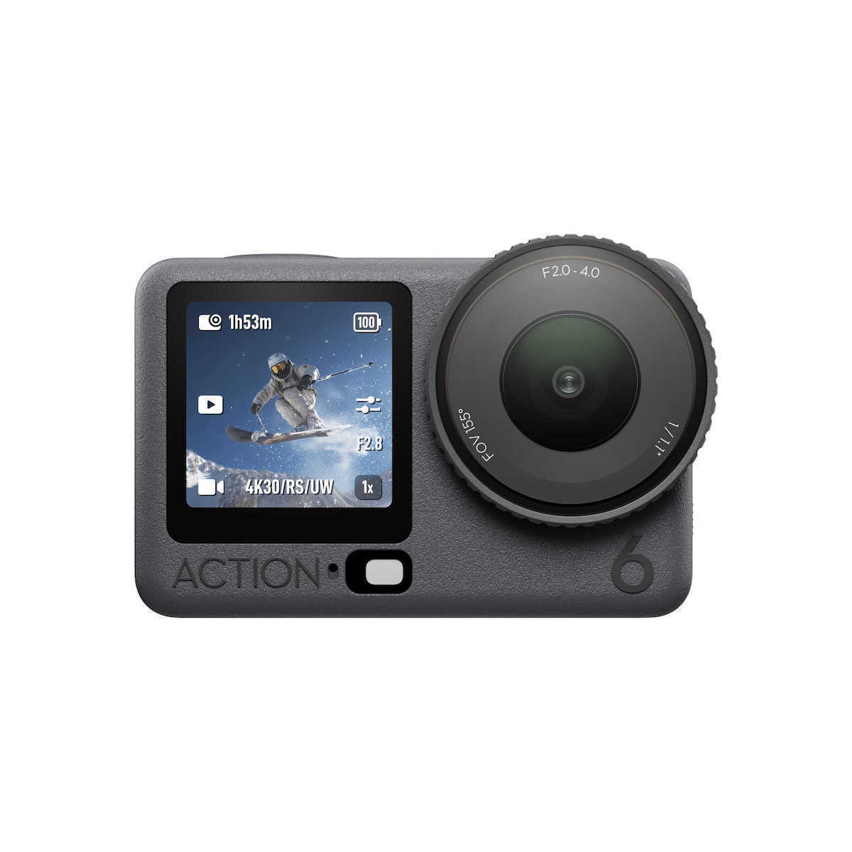 DJI Osmo Action 6 50GB Action Camera 4K Ultra HD Adventure Combo με Οθόνη Αφής 2.5 και Wi-Fi Μαύρη (CP.OS.00000506.03)