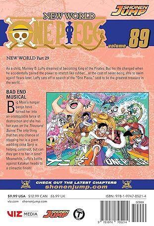One Piece, Subtitrări Viz Media Shogakukan Vol. 89