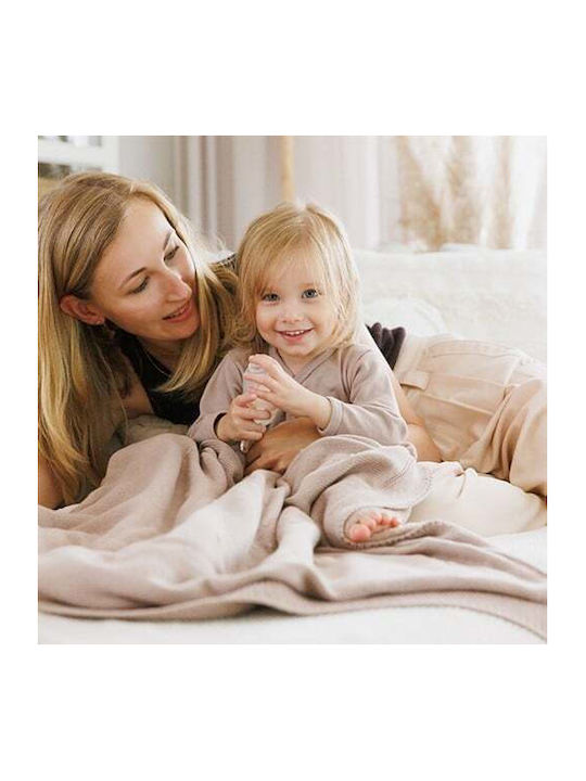 Babyono Blanket Nursery Swaddling Blankets Cotton Beige 75x100cm