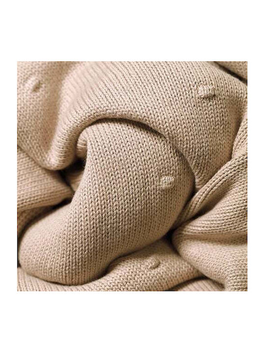 Babyono Blanket Nursery Swaddling Blankets Cotton Beige 75x100cm