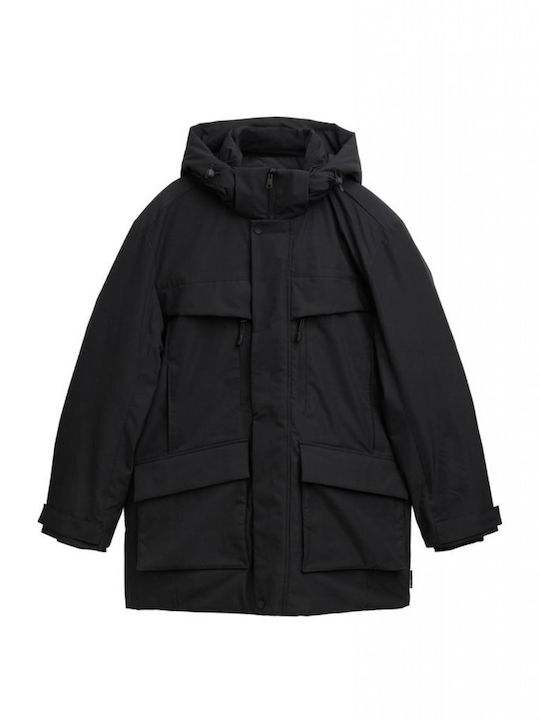 Geacă Parka De Iarnă Neagră Black