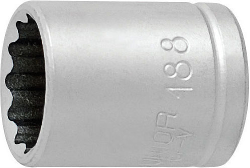 188/2 12 Bucăți Cap Cheie Priză 1/4'' 12 Puncte