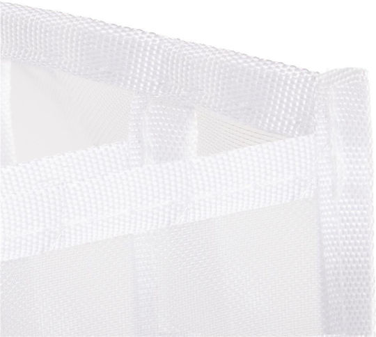 Husă Din Plastic Pentru Depozitare Șosete / Lenjerie Intimă Albă 3 Bucăți