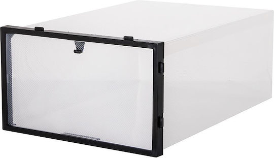 Plastic Casetă pentru Pantofi în Culoare Negru 34x23x13cm 10buc