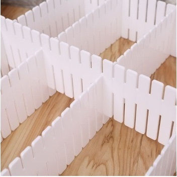 Organizator Sertare Alb 37x7cm 4 Bucăți