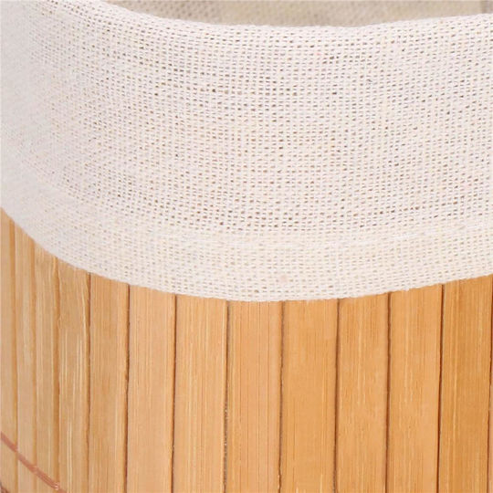 Aufbewahrungskorb Bamboo Braun 3Stück