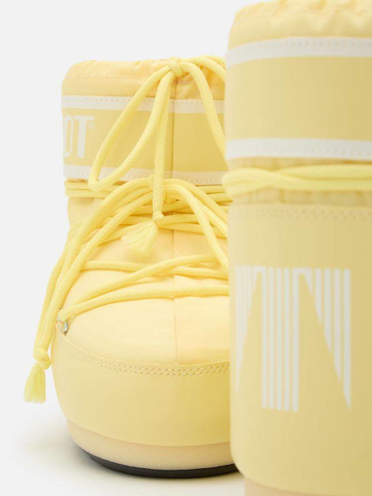 Icon Low Nylon Γυναικείες Μπότες Κίτρινες